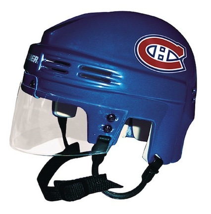 Montreal Canadiens Official NHL Mini Player Helmet (Blue)