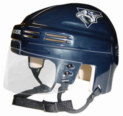 Nashville Predators NHL Authentic Mini Hockey Helmet from Bauer (Blue)