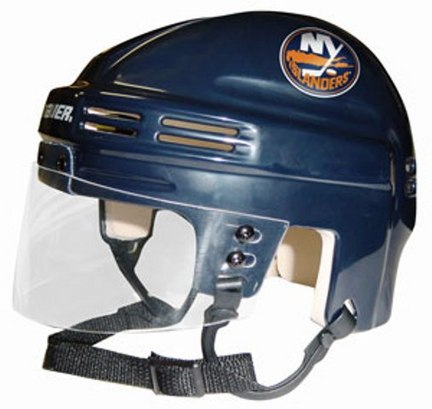 New York Islanders NHL Authentic Mini Hockey Helmet from Bauer (Blue)