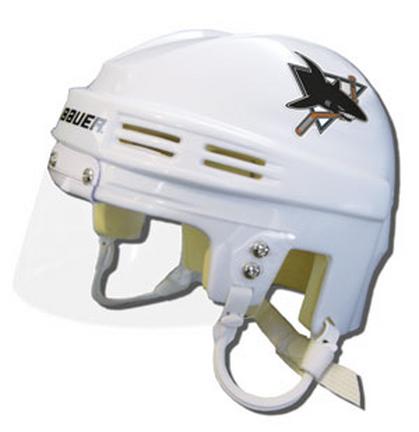 San Jose Sharks Official NHL Mini Player Helmet (White)