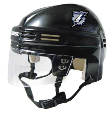 Tampa Bay Lightning NHL Authentic Mini Hockey Helmet from Bauer (Black)