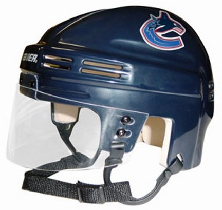 Vancouver Canucks NHL Authentic Mini Hockey Helmet from Bauer (Blue)