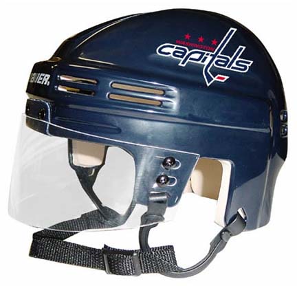 Washington Capitals NHL Authentic Mini Hockey Helmet from Bauer (Blue)
