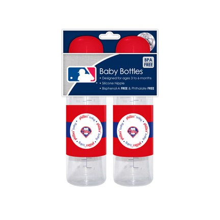 Philadelphia Phillies Baby Fanatic Baby Bottles (2 Pack)