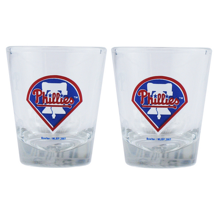 Philadelphia Phillies Boelter Shot Glasses (2 Glasses)