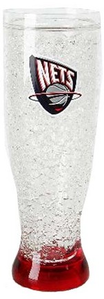 New Jersey Nets 16 oz Crystal Freezer Pilsner - Set of 4