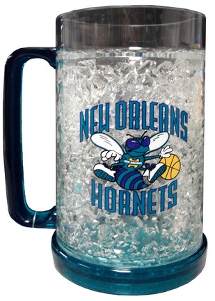 New Orleans Hornets 16 oz Plastic Crystal Freezer Mugs - Set of 4