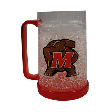 Maryland Terrapins 16 oz Plastic Crystal Freezer Mugs - Set of 4