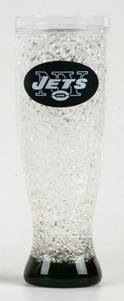 New York Jets 16 oz Crystal Freezer Pilsner - Set of 4