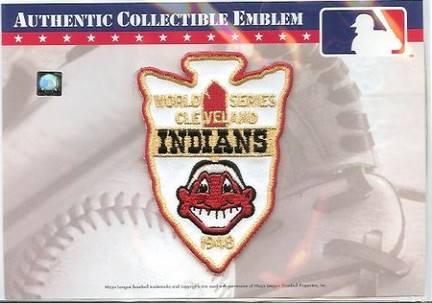 Cleveland Indians 1948 World Series MLB Logo Patch