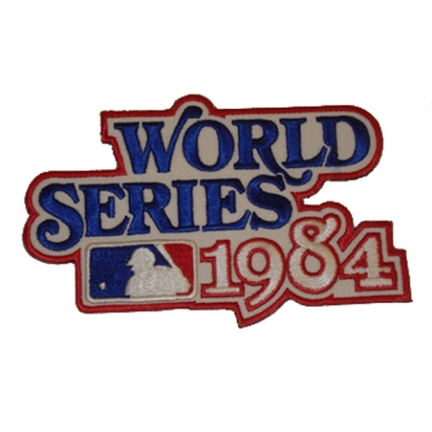 1984 Detroit Tigers MLB World Series Logo Patches
