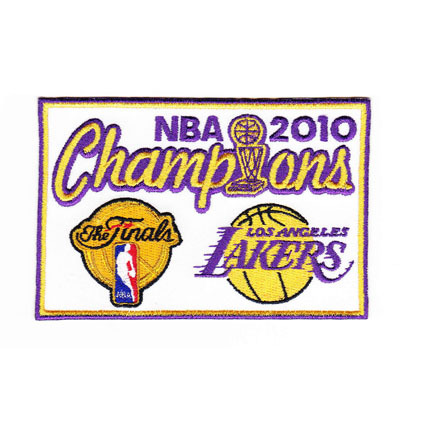 Los Angeles Lakers 2010 NBA Championship Patch (Set of 2)