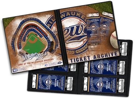 Milwaukee Brewers Ticket Album (Holds 96 Tickets)