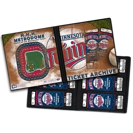 Minnesota Twins Ticket Album (Holds 96 Tickets)