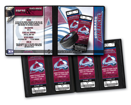 Colorado Avalanche Ticket Album (Holds 96 Tickets)