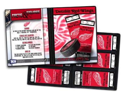 Detroit Red Wings Ticket Album (Holds 96 Tickets)