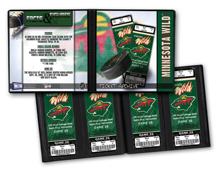 Minnesota Wild Ticket Album (Holds 96 Tickets)