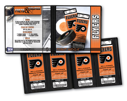 Philadelphia Flyers Ticket Album (Holds 96 Tickets)