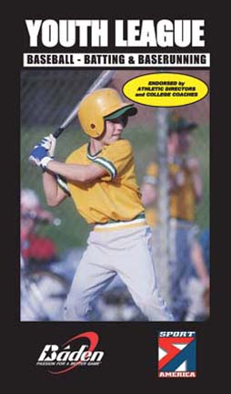 Youth League:  Batting and Baserunning - Baseball Training Video (VHS)