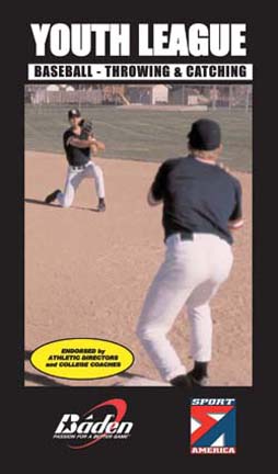 Youth League:  Throwing and Catching - Baseball Training Video (VHS)