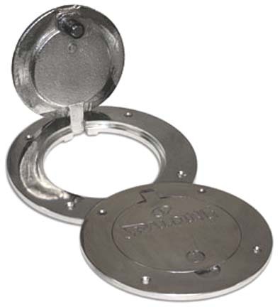 Locking Chrome Floor Plate and Sleeve (One Pair) from Spalding