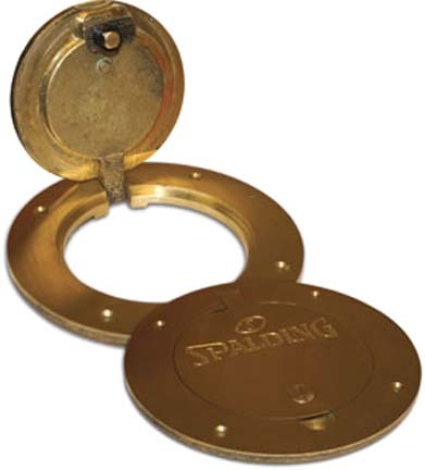 Locking Brass Floor Plate and Sleeve (One Pair) from Spalding