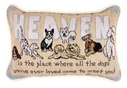 Heaven Is The Place 9" x 12" Tapestry Word Pillow From Simply Home