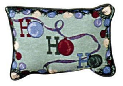 Ho Ho Ho 9" x 12" Holiday Tapestry Pillow From Simply Home