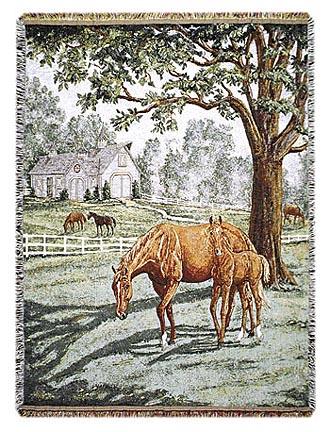 Lazy Meadow 50" x 70" Full-Size Tapestry Throw Blanket From Simply Home