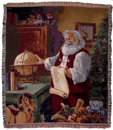 The List 50" x 60" Holiday Tapestry Throw Blanket From Simply Home