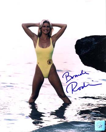 Brande Roderick Autographed "Baywatch Posing In Water" 8" x 10" Color Photograph (Unframed)