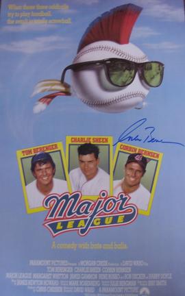 Corbin Bernsen Autographed Major League Movie Poster