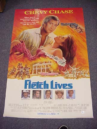 Chevy Chase Autographed Original "Fletch Lives" Movie Poster