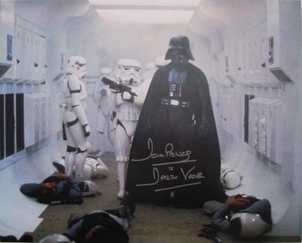 David Prowse Autographed "Firefight" 16" x 20" Photograph with "Darth Vader" Inscription (