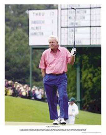 Arnold Palmer 11" x 14" Arnie At Augusta Golf Lithograph (Unframed)