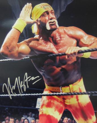 Hulk Hogan Autographed "Listen To The Crowd" 16" x 20" Photograph (Unframed)