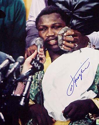 Joe Frazier Autographed "Icepack" 16" x 20" Color Photograph (Unframed)