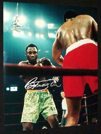 Joe Frazier Autographed "Ali / Frazier I Standing" 16" x 20" Color Photograph  (Unframed)