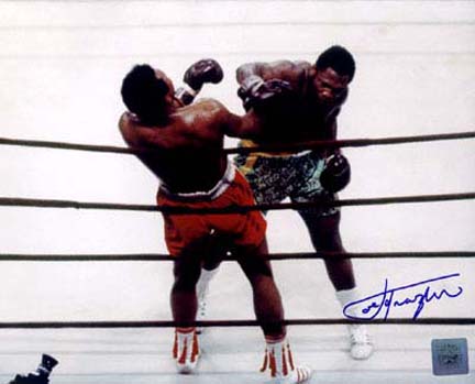 Joe Frazier Autographed "Ali/Frazier Against The Ropes" 8" x 10" Color Photograph (Unframed)