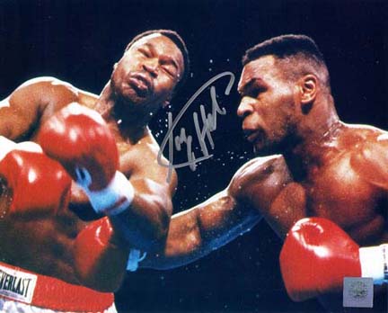 Larry Holmes Autographed "vs. Mike Tyson" 8" x 10" Photograph (Unframed)
