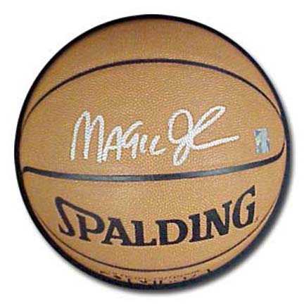 Magic Johnson Autographed NBA Indoor / Outdoor Basketball