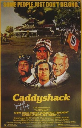 Michael O'Keefe Autographed Caddyshack Poster