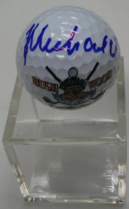 Michael O'Keefe Autographed Caddyshack Golf Ball (Bushwood Country Club)