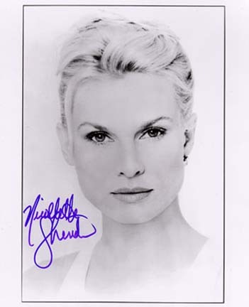 Nicollette Sheridan Autographed Black and White 8" x 10" Photograph (Unframed)