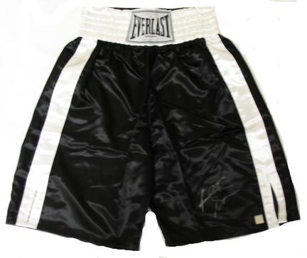 Riddick Bowe Autographed Everlast Boxing Trunks