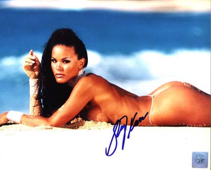 Stacy Kamano Autographed "Laying on the Beach" 8" x 10"Color Photograph  (Unframed)