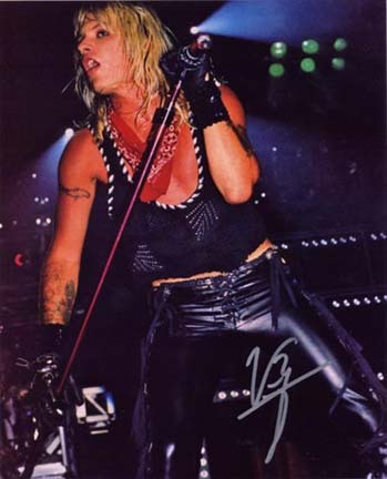 Vince Neil Autographed "Looking Left" 8" x 10" Photograph (Unframed)