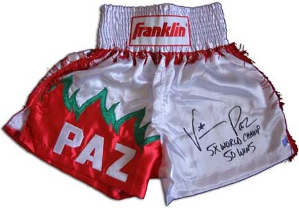 Vinny Paz Autographed Custom Boxing Trunks