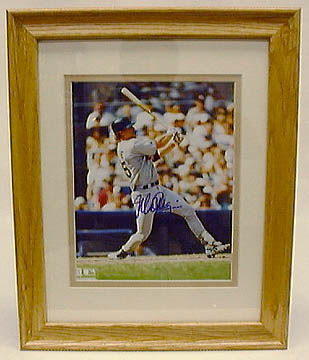 Mark McGwire Framed and Matted 8 x 10 Autographed Color Photograph (Oakland Athletics)