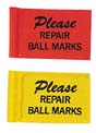 4 3/4" x 7 1/2" Nylon Placement Flags for 1/2" Flagstick - Set of 9 Flags